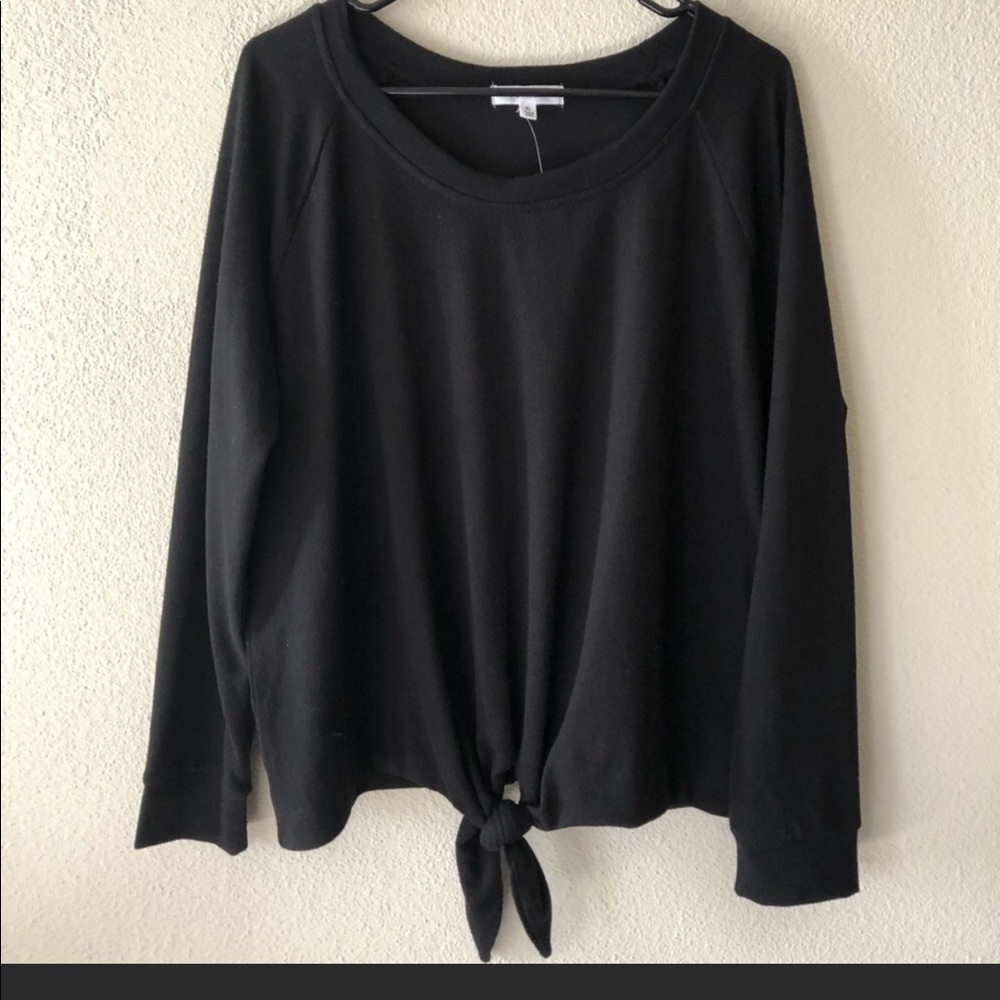 NWT socialite black tie from sweatshirt